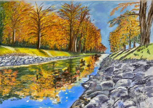 Autumn reflections by Maxine Taylor