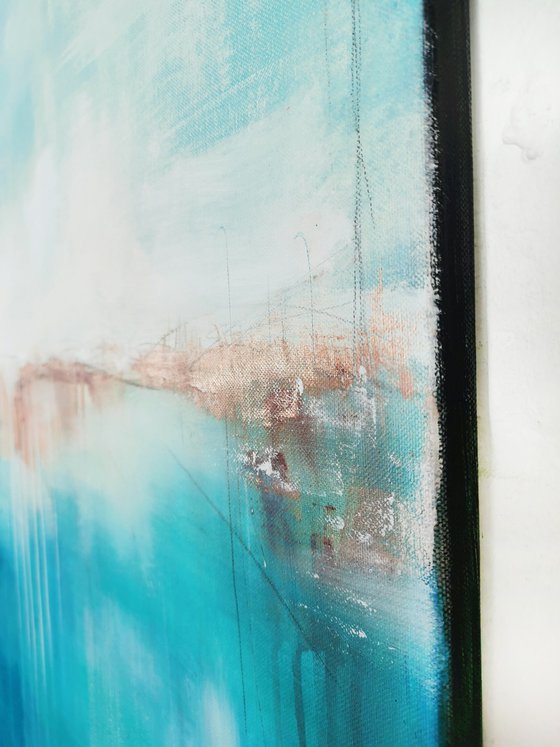 Deep Sea in Turquoise #5 – Abstract Seascape