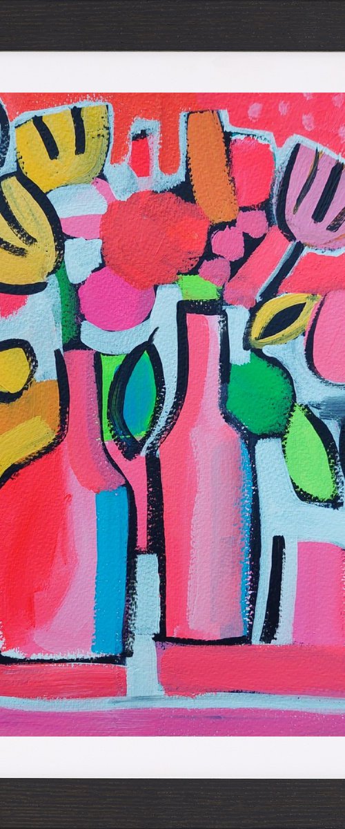 Still Life with 2 Bottles by Jan Rippingham