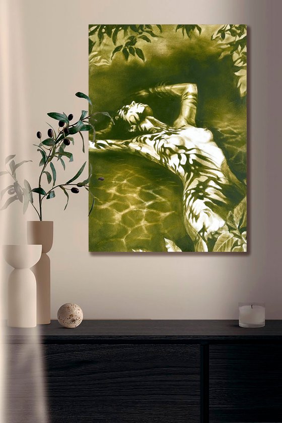 Forest Nymph’s Midday Nap - Olive Shadow Nude