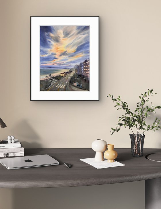 Spain in Amber Clouds