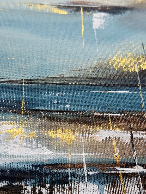 Gilded Stillness Diptych