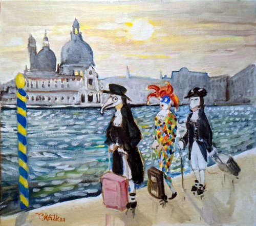 Waiting for the Ferry - Aspettando il Traghetto by Chris Walker