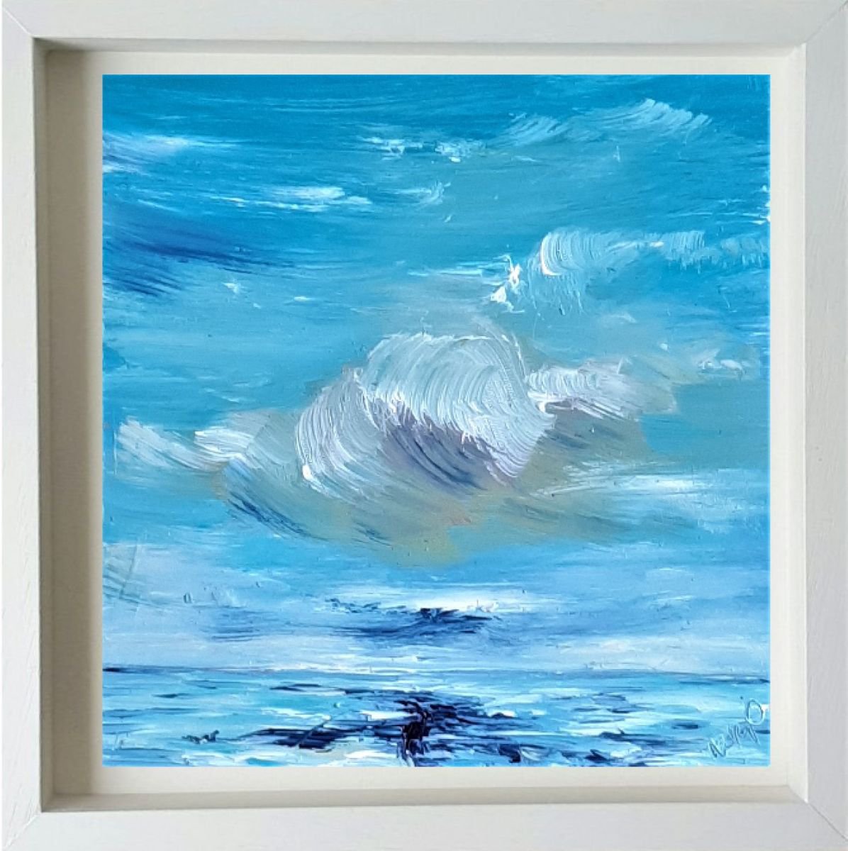 The happy cloud & The big Blue sky by Niki Purcell - Irish Landscape Painting
