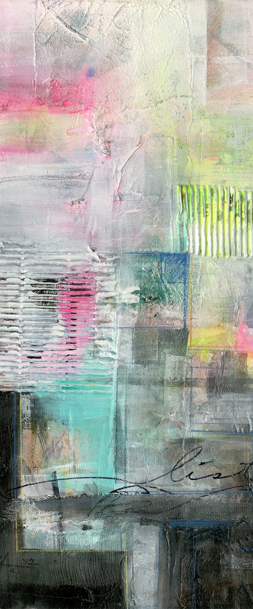 Listen - Abstract Mixed Media Painting by Kathy Morton Stanion by Kathy Morton Stanion