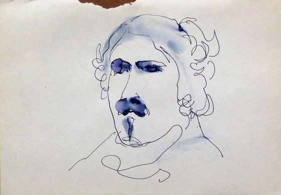 Portrait of Eugene Delacroix, 21x29 cm ESA
