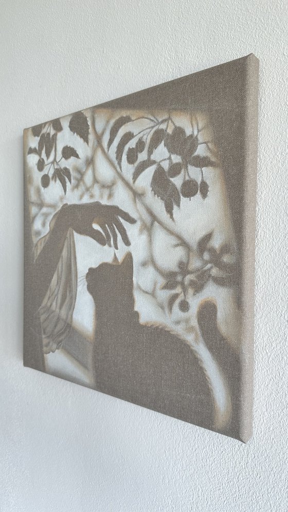 Soft Summer Encounters - Beige Cat Shadow