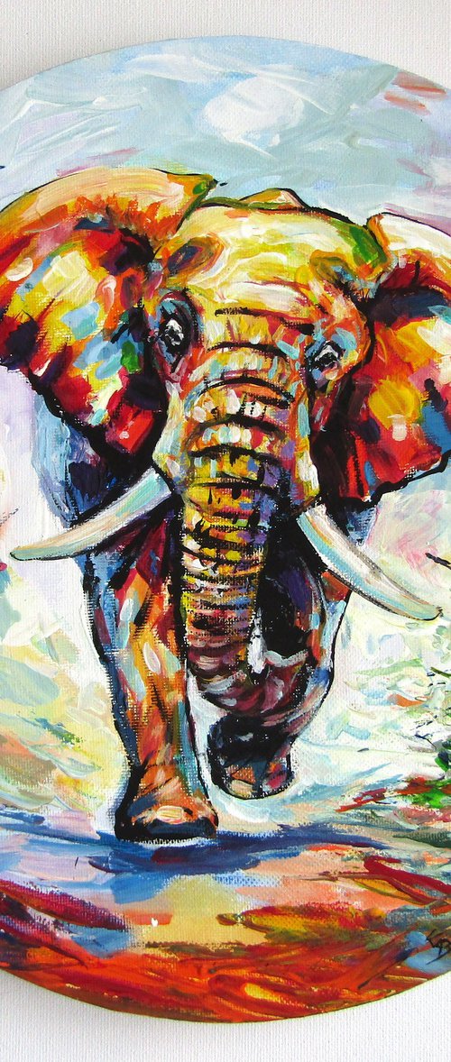 Walking elephant II by Kovács Anna Brigitta