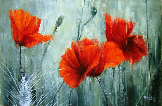 "Wild poppies" , poppies