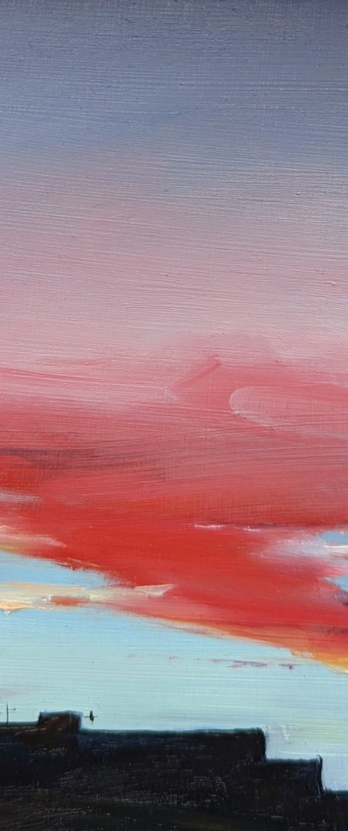 Red sky at night skyscape by Jo Earl