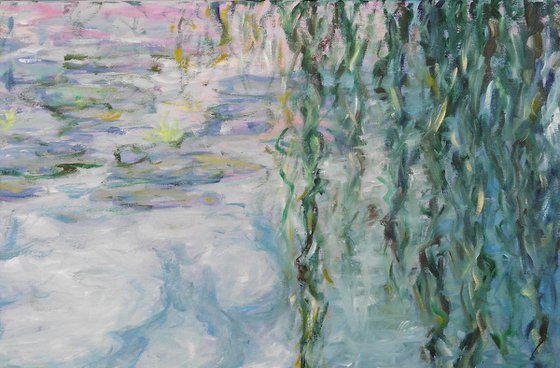 RESERVED for Juliet, Replica of Monet's water lilies 1919