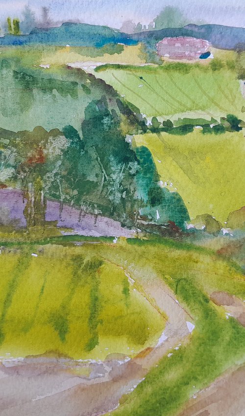 Green fields, Hailsham by Tanya Sun