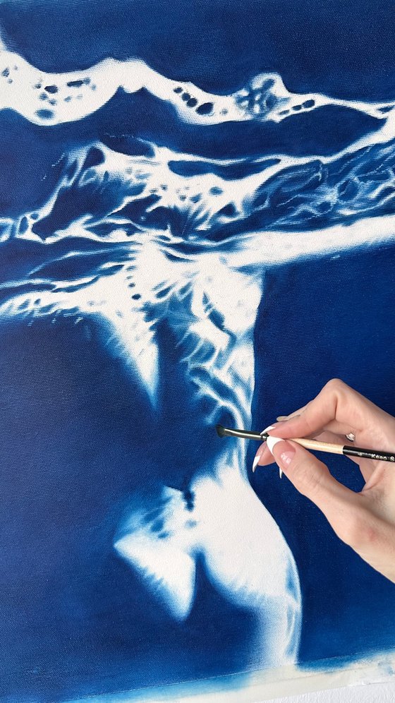 Blue Siren – Large Mythological Water Figure