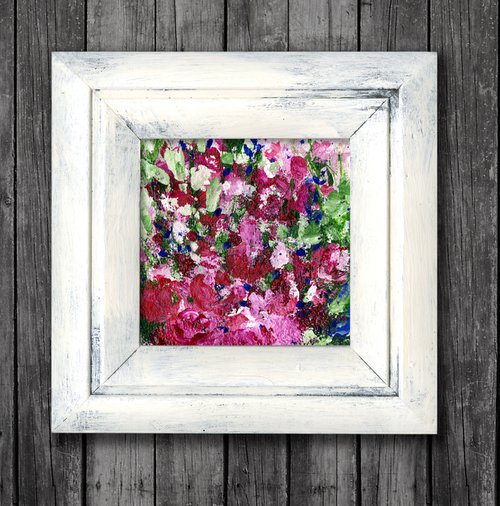 Shabby Chic Dream 18 - Framed Floral Painting by Kathy Morton Stanion by Kathy Morton Stanion
