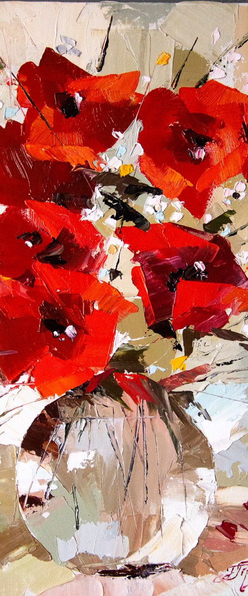 BRIGHT POPPIES by Tetiana Tiplova