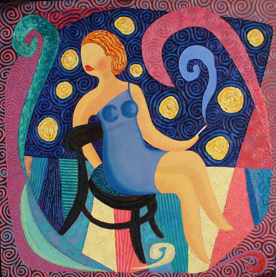Smoking woman
