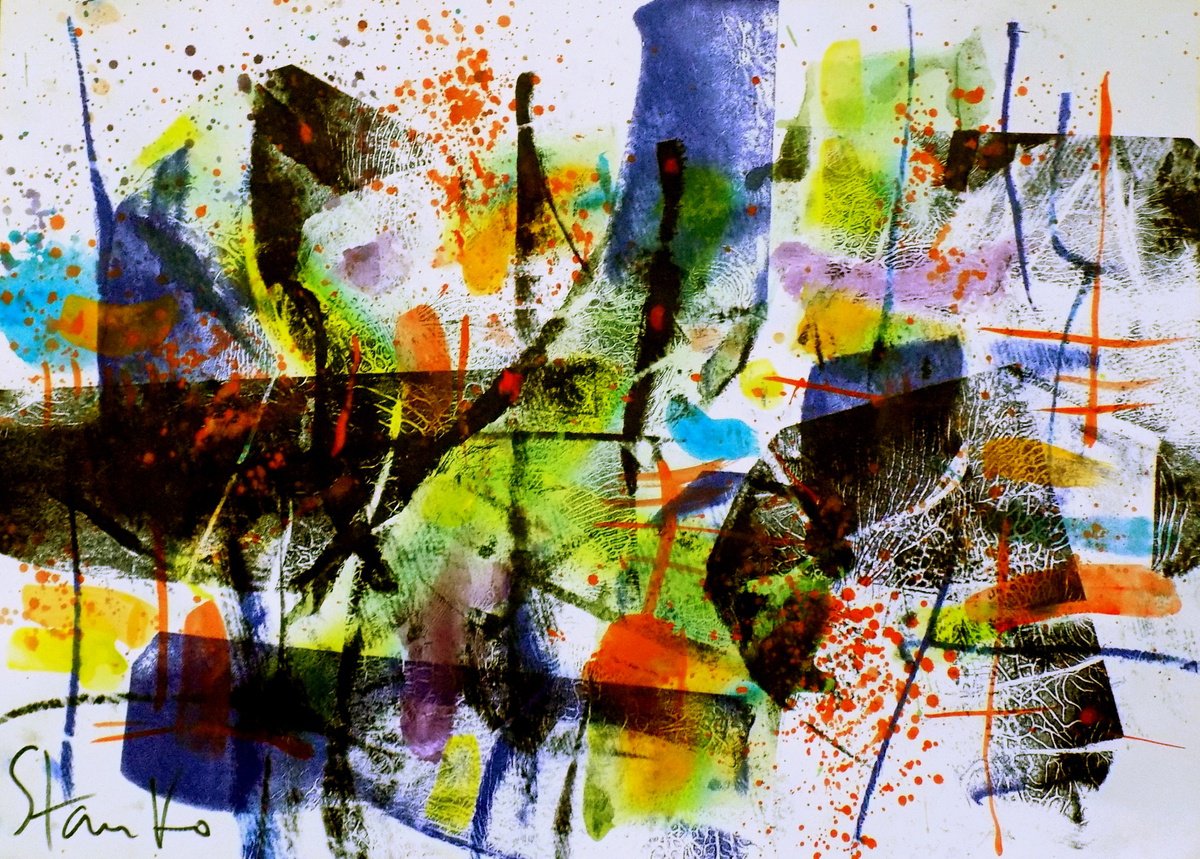 Abstract Landscape-Xv By Stanislav Bojankov, 21 X 15, Artwork For Sale On Artfinder