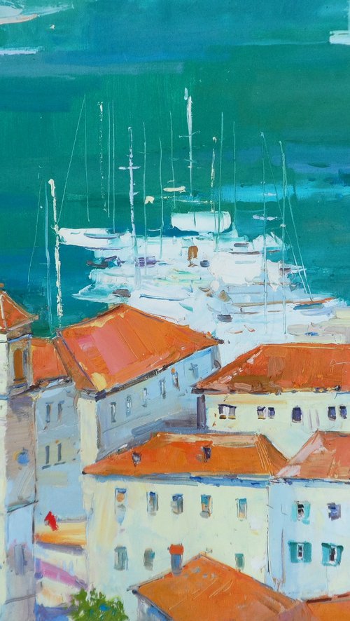 " Red roofs of Montenegro " by Yehor Dulin