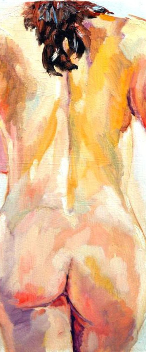 Study #3-back view of nude by Sandi J. Ludescher
