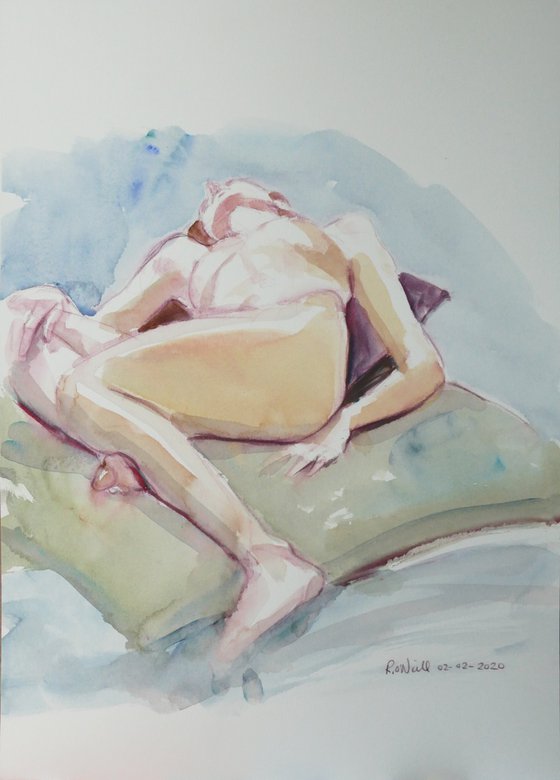 Reclining female nude