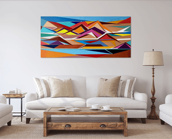 Geometric Desert- Extra larg
