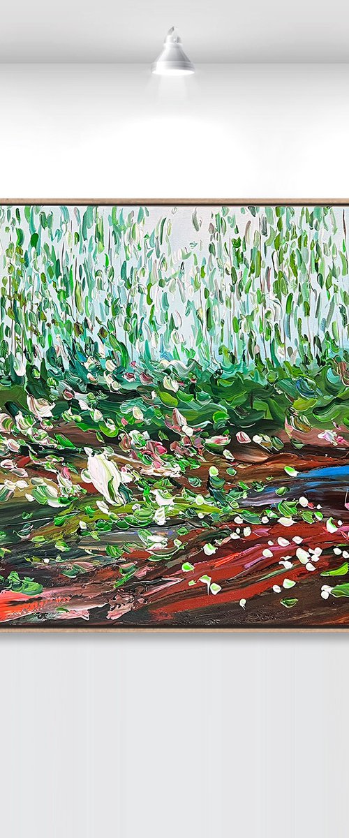 Lilies by the creek by Tatiana Georgieva