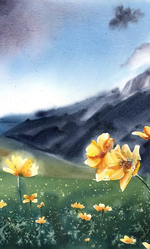 Golden Field by Olga Tchefranov (Shefranov)