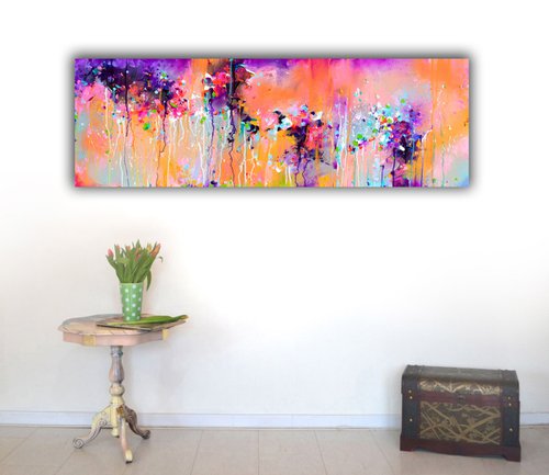 Fresh Moods 89 - Large Abstract Painting by Soos Roxana Gabriela