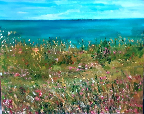 Summer Cliffs - Red clover