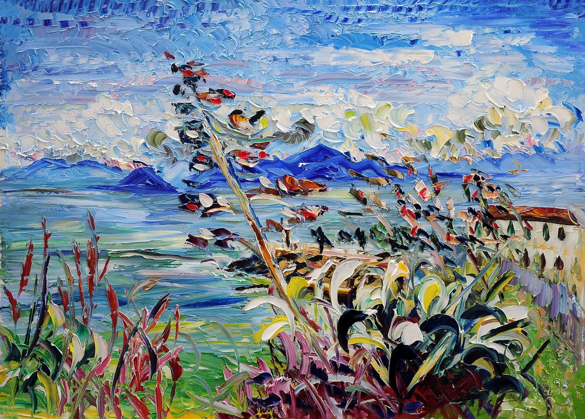 Agave E Cielo Blu By Antonino Puliafico, 43 X 31, Artwork For Sale On Artfinder