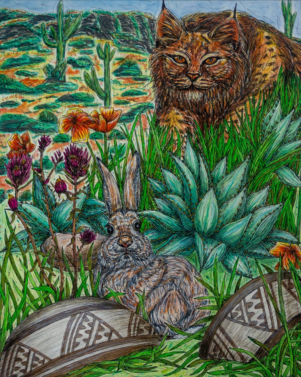 Animal Watercolour By Kim Jones Miller, 16 X 20", "What