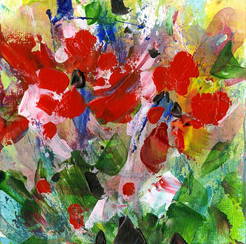 Color Pop - Floral Painting by Kathy Morton Stanion by Kathy Morton Stanion