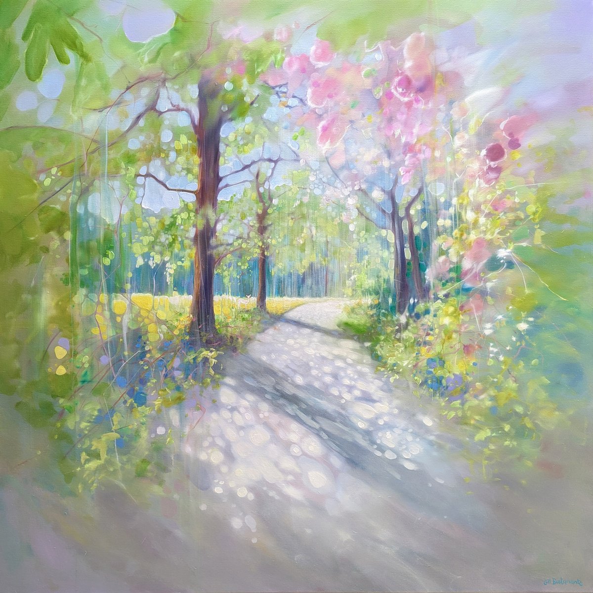 English Country Path in May by Gill Bustamante
