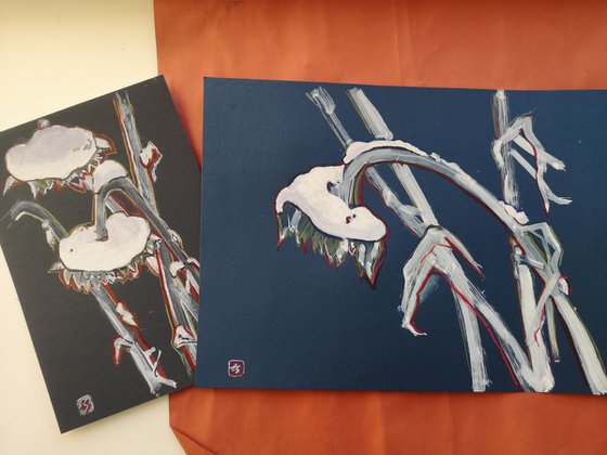 Winter. Sunflowers.№2