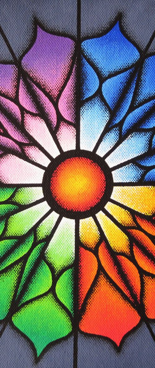 Colorful flower by Jonathan Pradillon