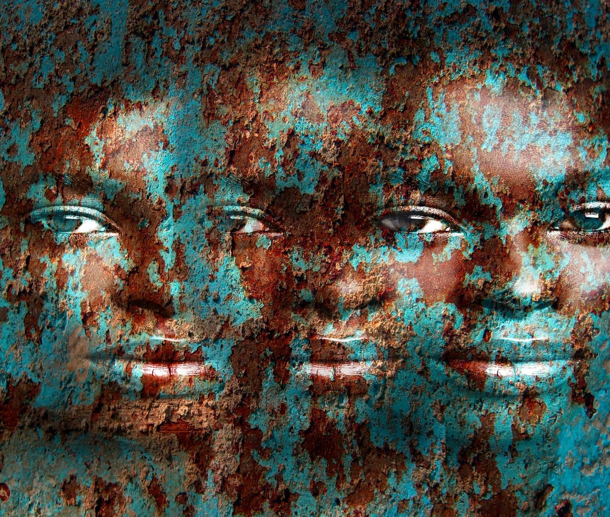 Illustrative Portrait Photograph By Srdjan Jevtic, 46 X 39", Sisters, Original Artwork