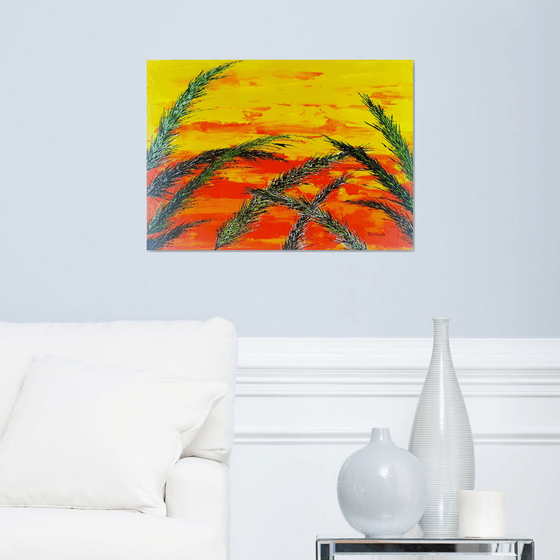 Grass In Yellow Color