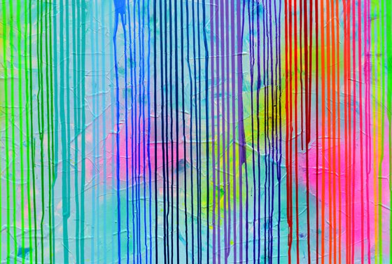 Melted Rainbow 2 - Large Abstract