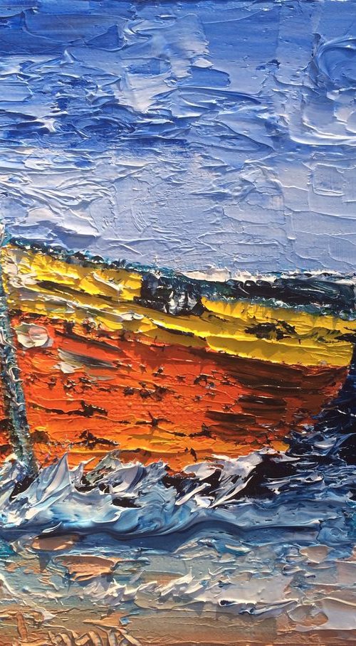 Fishing boat by Inna Montano