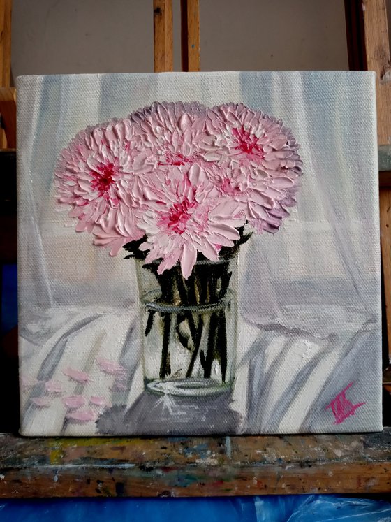 Pink Chrysanthemums