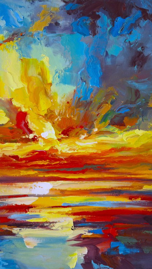 Between Night and Gold by Andrej  Ostapchuk