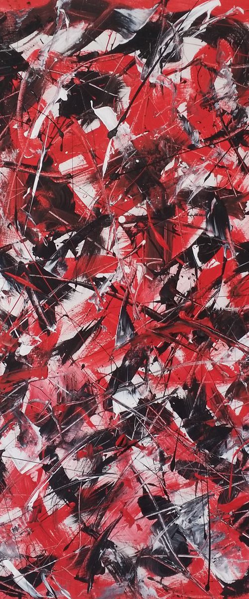 Abstract  ACRYLIC PAINTING on CANVAS by M.Y. by Max Yaskin