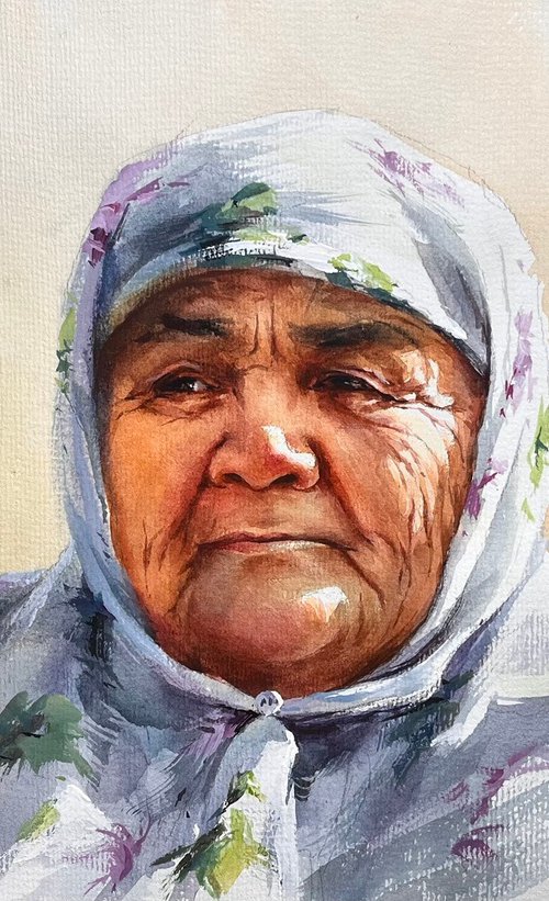 "Whispers of Time: The Central Asian Mother" by Alisher Matchanov