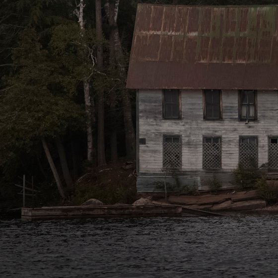 Abandoned House, Long Lake - 36 x 24"-  Dusk Series