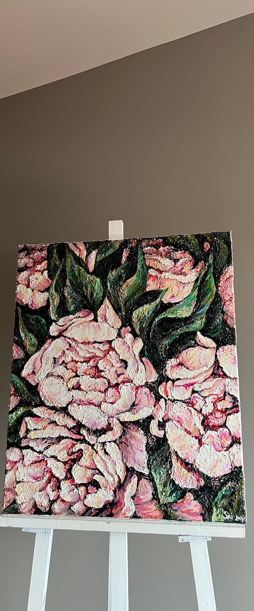 Pink peonies by Valentina Ash