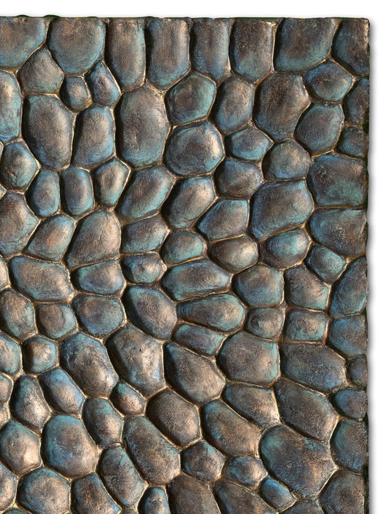 Craters #03/10 | Bronze Coated 3D Wall Art