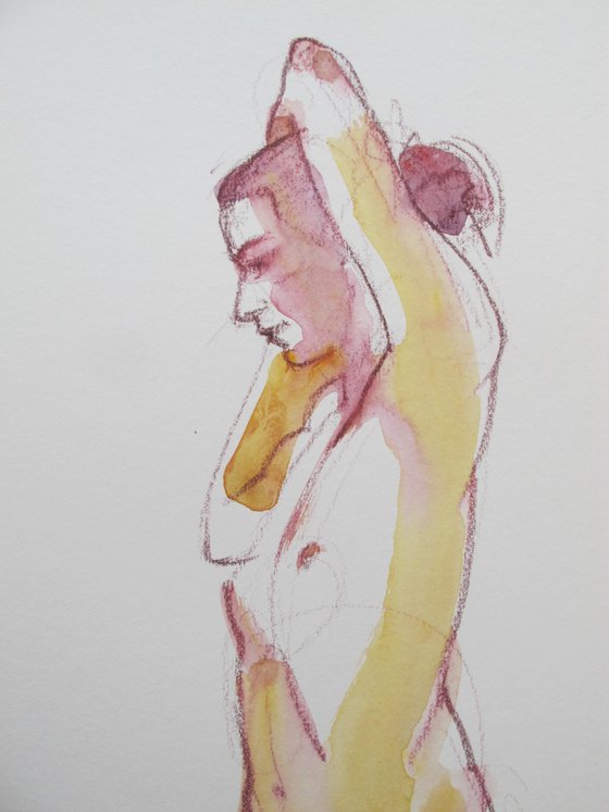 Kneeling female nude