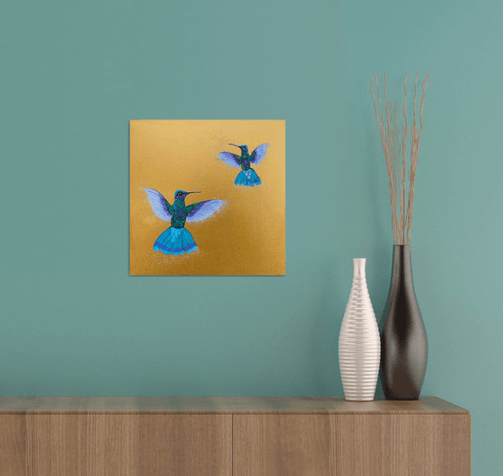 Hummingbirds in Flight