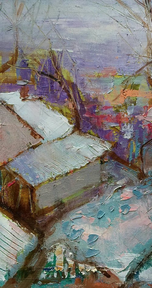 Winter landscape by Victoria Cozmolici