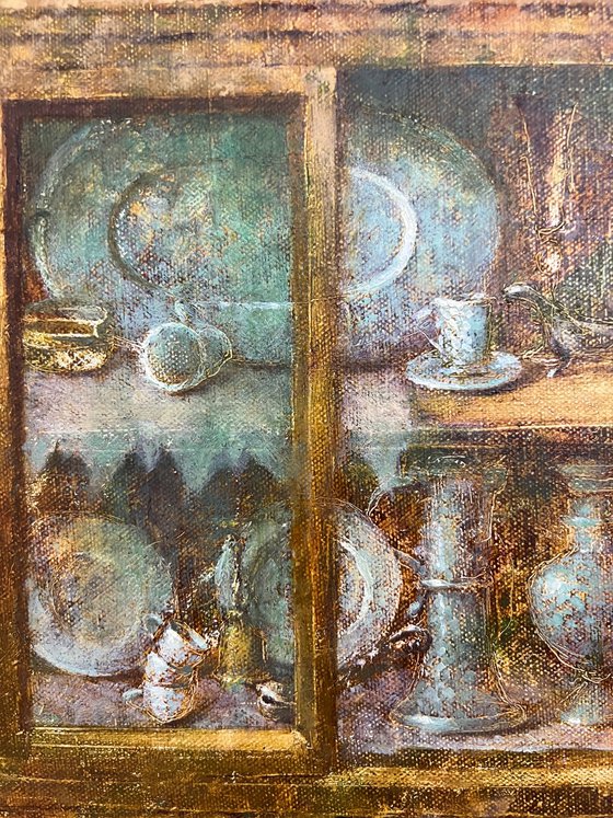 Wooden rustic cabinet